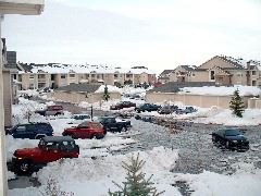 Parking lot lake